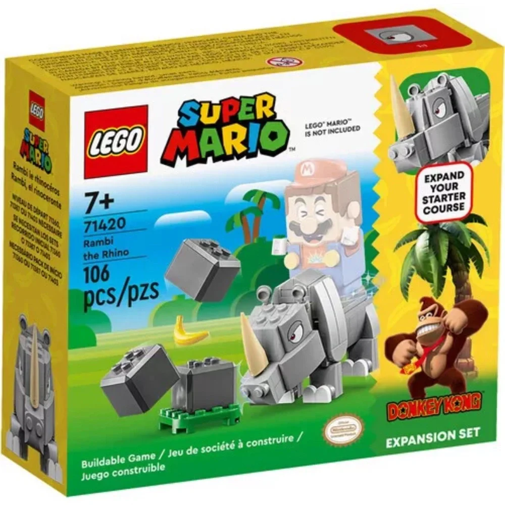 LEGO® Super Mario™ Rambi the Rhino Expansion Set 71420 [New Toy] Brick